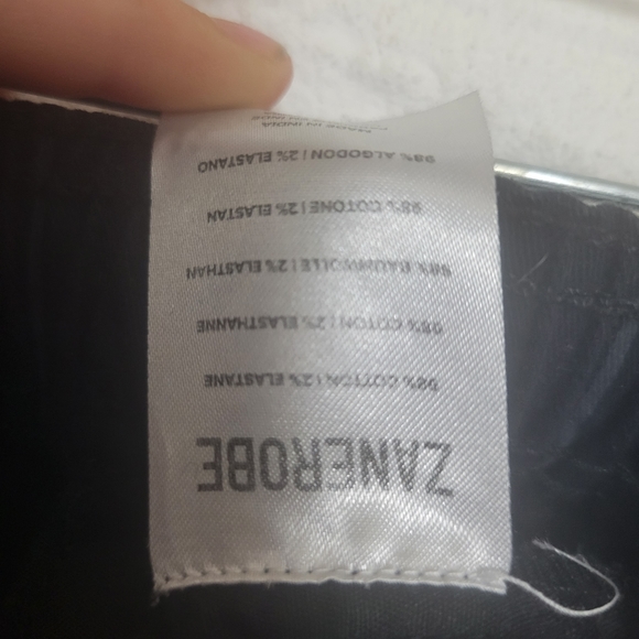 Men's Zanerobe Black Striped Athleisure Jogger Pants Size 28 - Picture 5 of 8